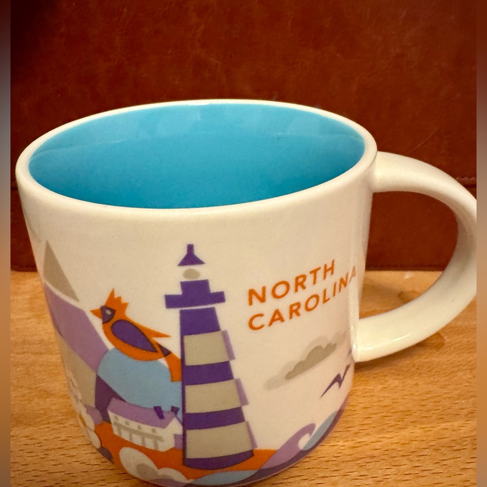 Starbucks “You Are Here” North Carolina Mug – 14 oz Collectible Coffee Cup.used
